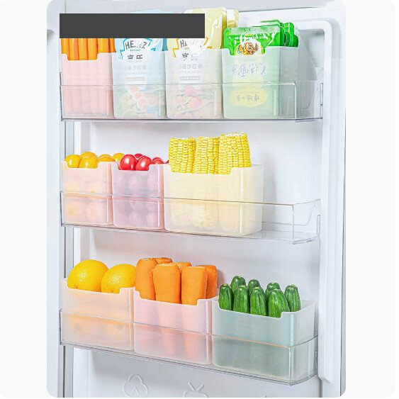 Hot push refrigerator side door storage box (6 small size + 4 large size [for double door refrigerator])