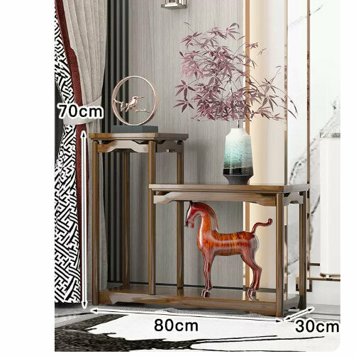 Hotly recommended wooden floor-standing flower stand (Chinese-style flower table combination without drawing [low model])