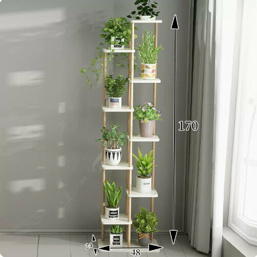Hotly recommended wooden floor-standing flower stand (Nordic No. 2 flower stand 9th floor)