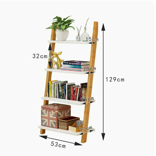 Hot-recommended wooden floor-standing flower rack (wall storage rack [four layers long 53])