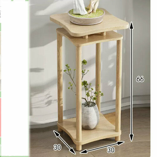 Hotly recommended wooden floor-standing flower stand (Xinlanchen No. 1 [primary color medium size])