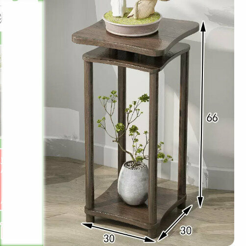 Hotly recommended wooden floor-standing flower stand (Xinlanchen No. 1 [Walnut Medium])