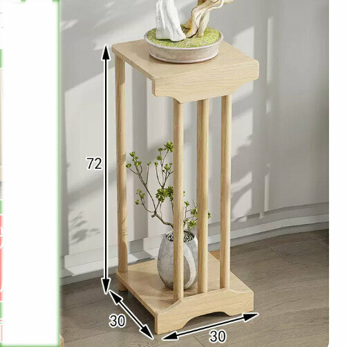 Hotly recommended wooden floor-standing flower stand (Xintianchen No. 1 [primary color medium size])