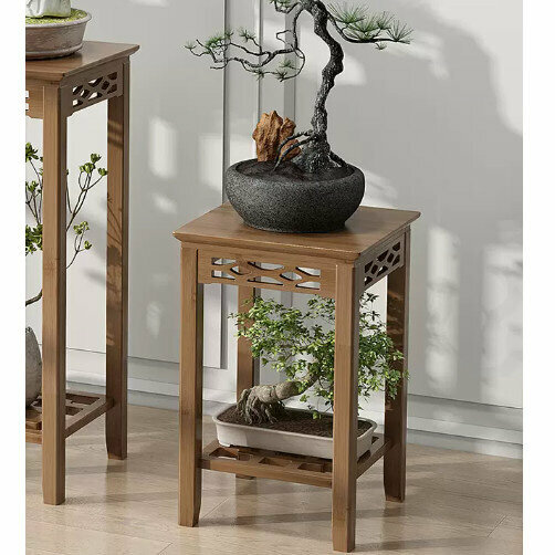 Hotly recommended wooden floor-standing flower stand (finely carved flower stand [30*30] medium size)