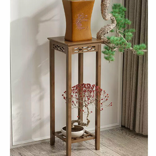 Hotly recommended wooden floor-standing flower stand (finely carved flower stand [30*30] large size)