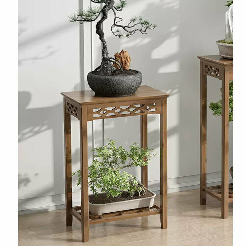 Hotly recommended wooden floor-standing flower stand (finely carved flower stand [48*30] medium size)