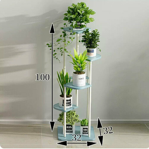 Hotly recommended wooden floor-standing flower stand (Chunfeng Jinsha Shunfeng style [blue])