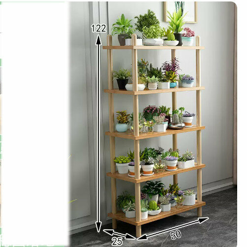 Hotly recommended wooden floor-standing flower stand (rich model [primary color 5 layers 50])