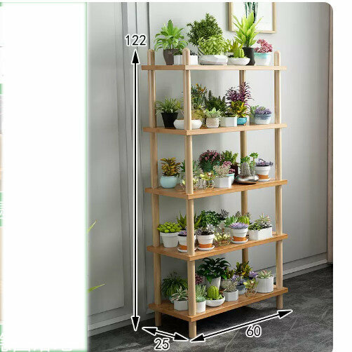 Hotly recommended wooden floor-standing flower stand (rich model [primary color 5 layers 60])