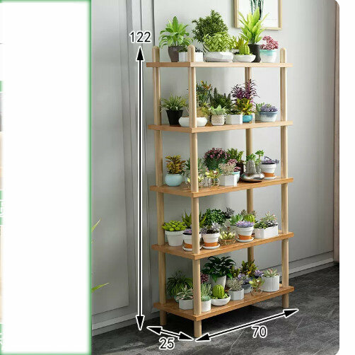 Hotly recommended wooden floor-standing flower stand (rich model [primary color 5 layers 70])