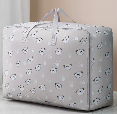 Hot selling large capacity Oxford cloth clothes and quilt storage bag (cute dog large size) (size: 60L-60*25*40CM)