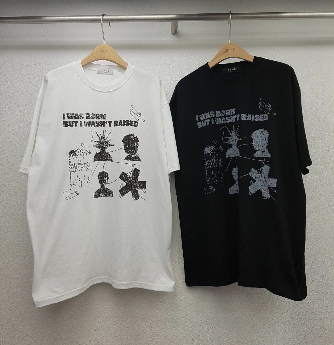 英文字圖案短袖Tee GAME-036T