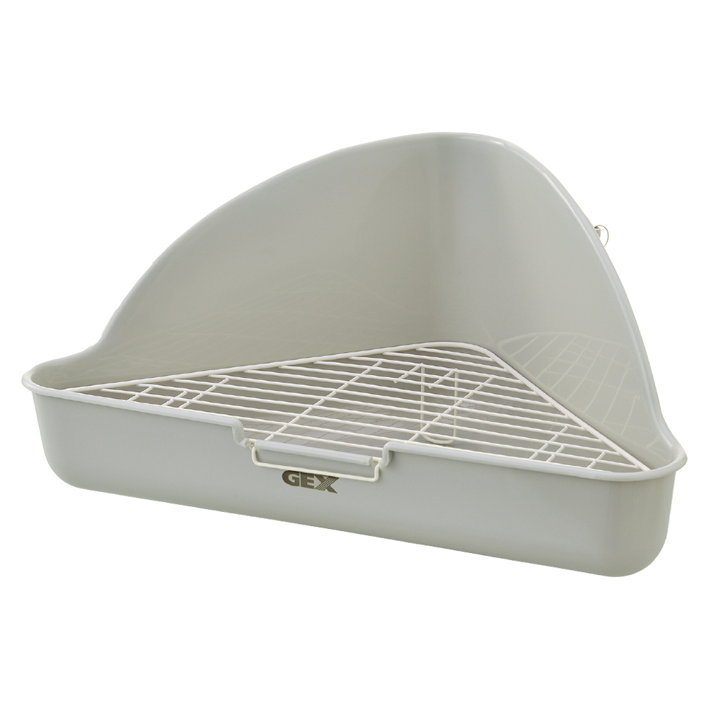 GEX 66198 三角便盆 月輝色|兔子 天竺鼠便盆