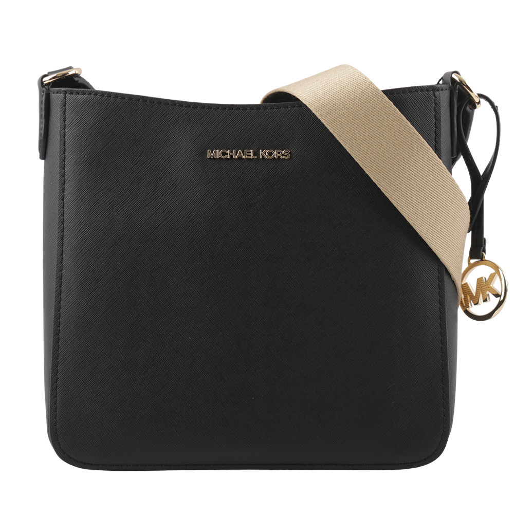 【Michael Kors】Jet Set Travel 金字防刮帆布斜背郵差包