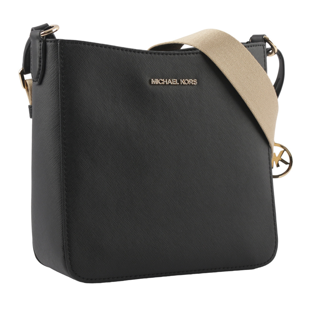 【Michael Kors】Jet Set Travel 金字防刮帆布斜背郵差包