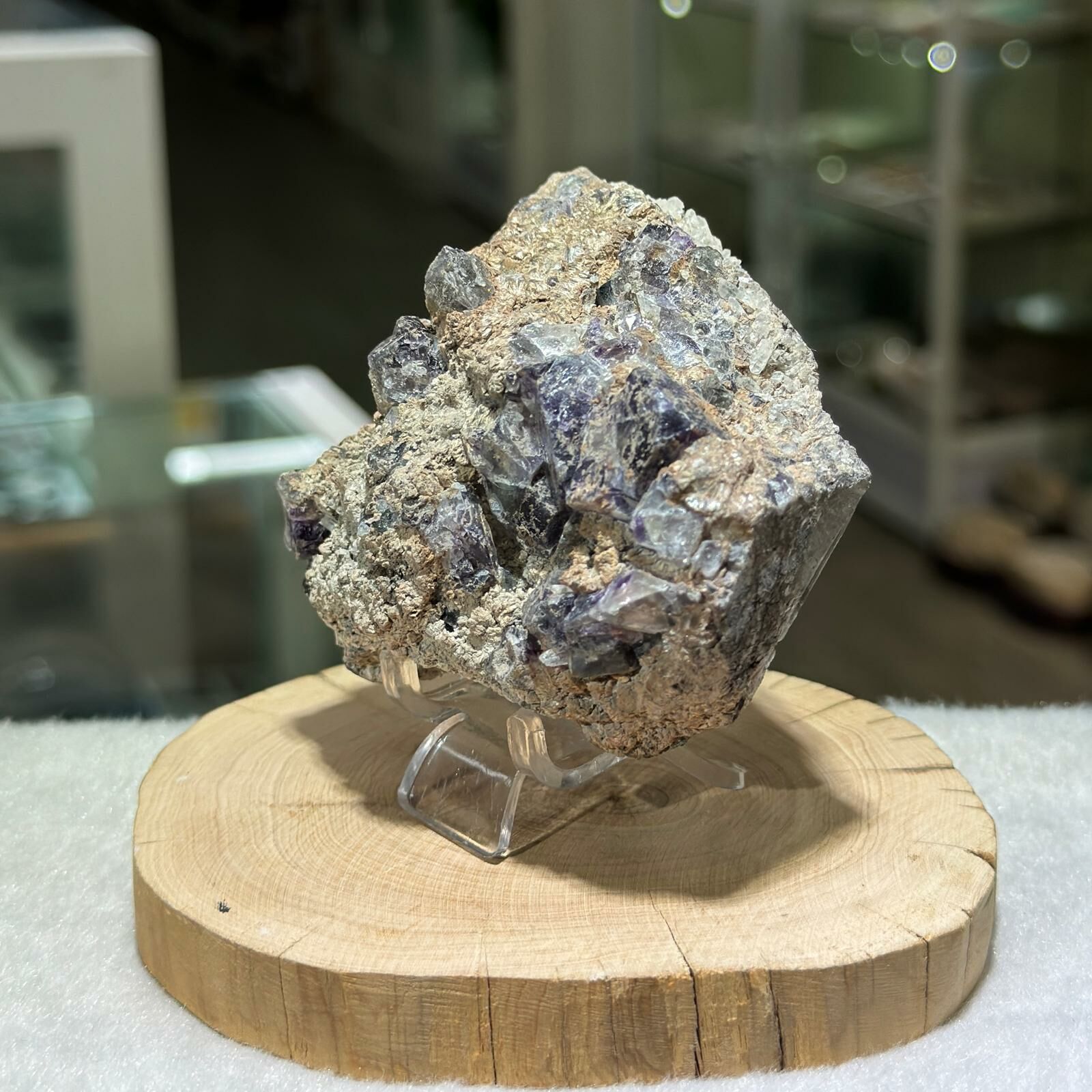 紫螢石水晶簇 ( 不連座 )