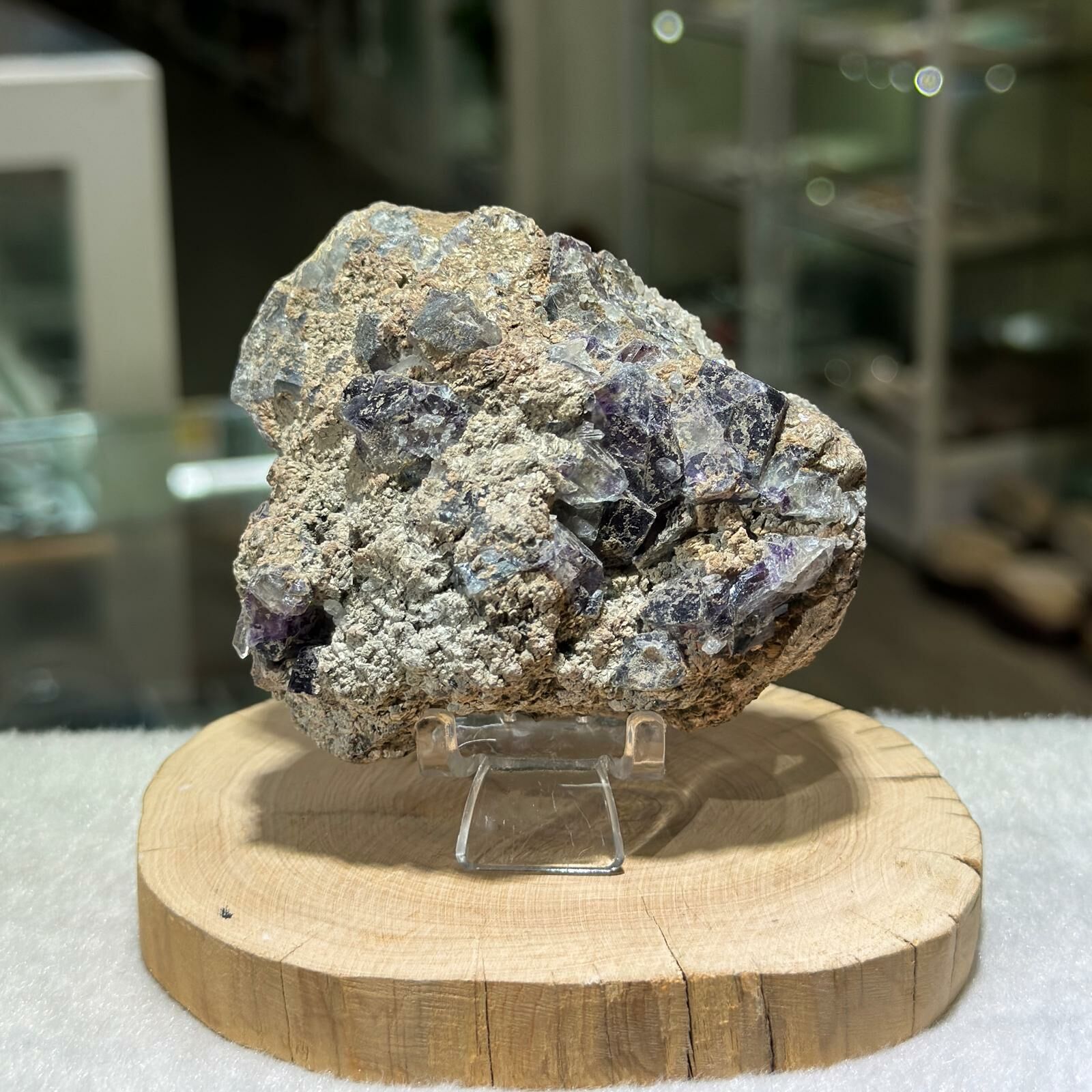 紫螢石水晶簇 ( 不連座 )