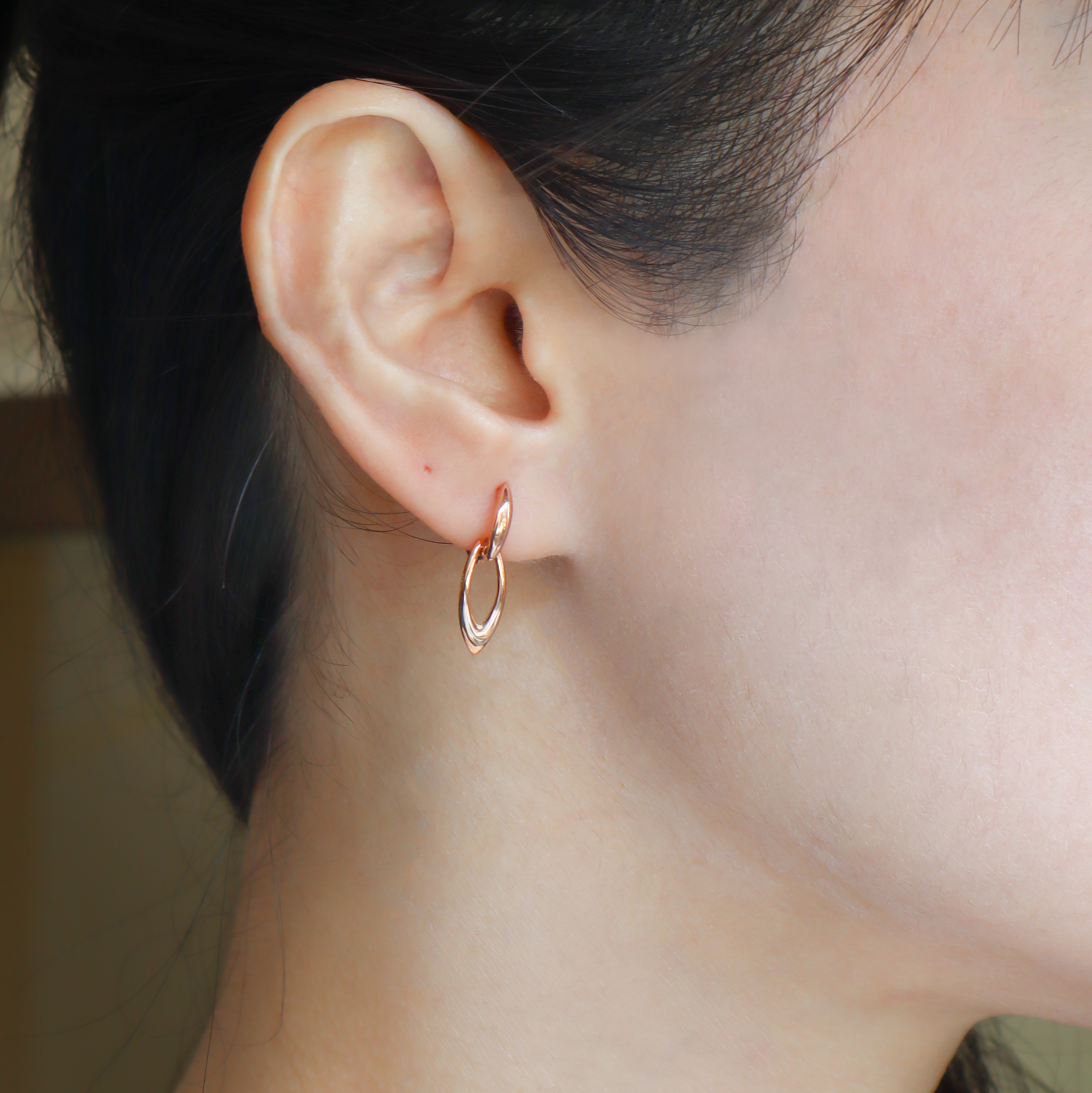 10K/幾何剪影耳環