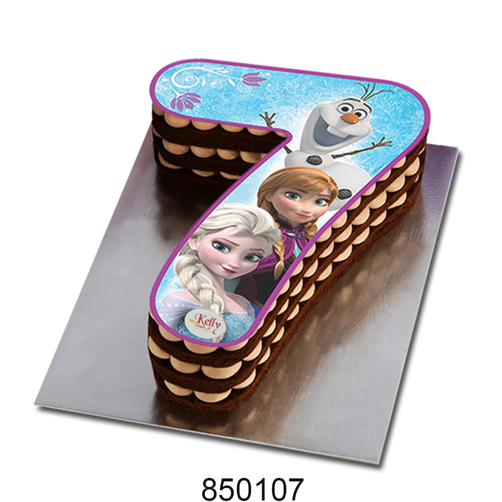 No. 7 Frozen Edible Image Cake