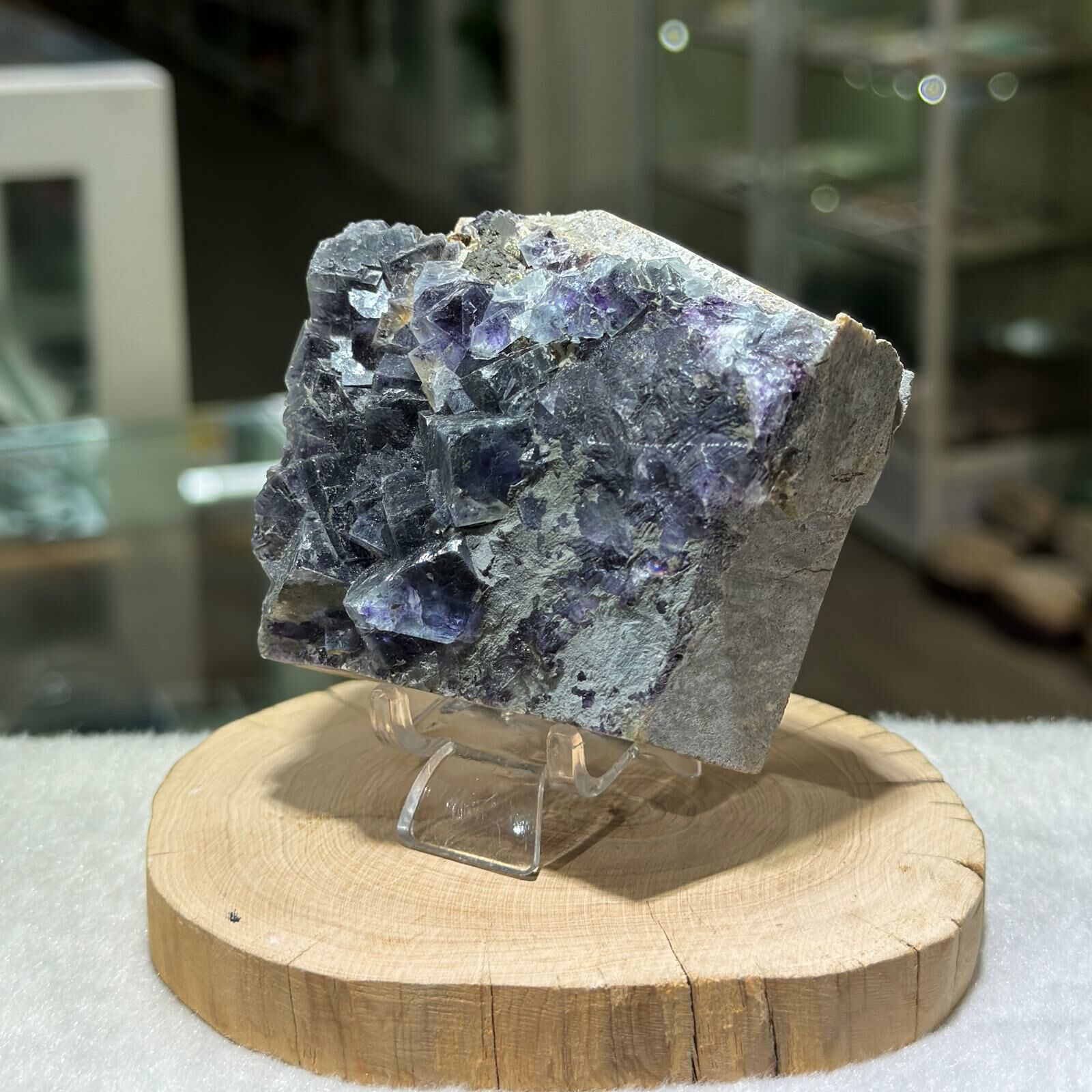 紫螢石水晶簇 ( 不連座 )