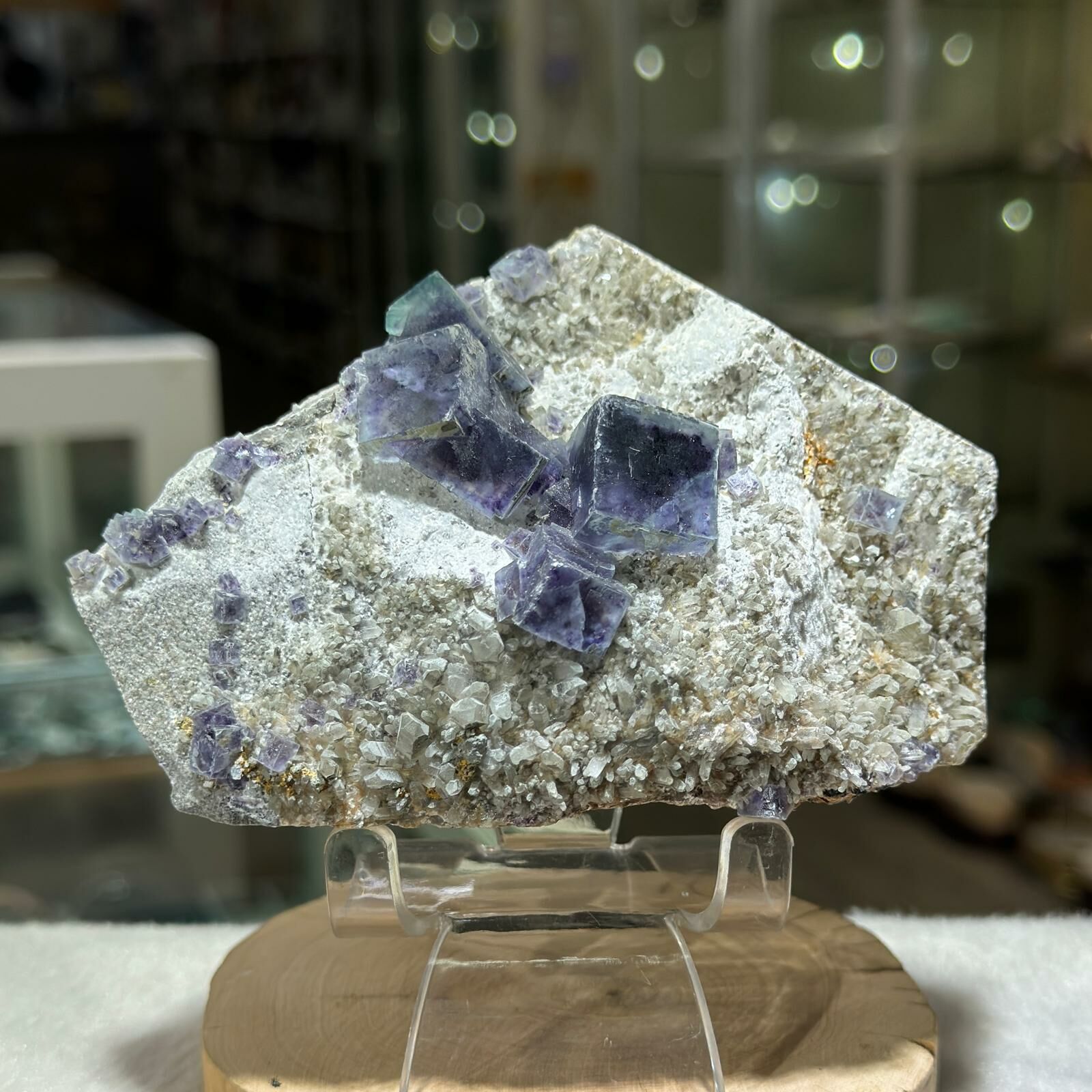 紫螢石水晶簇 ( 不連座 )