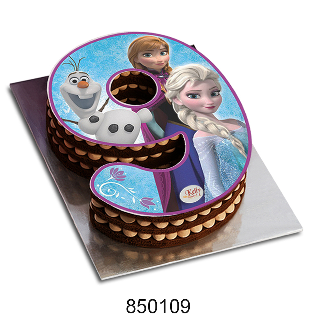 No. 9 Frozen Edible Image Cake