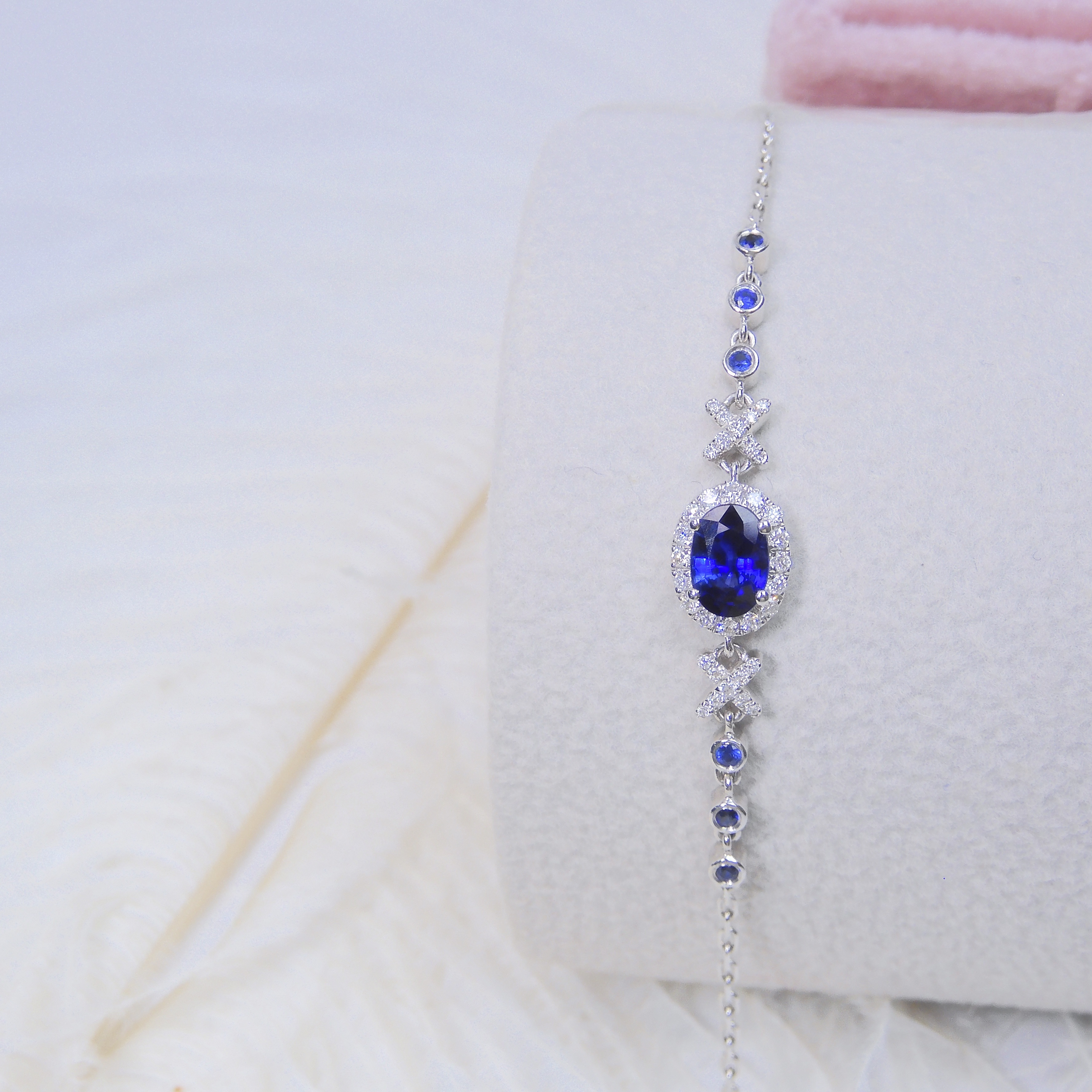 18K金 0.49ct 藍寶石手鏈