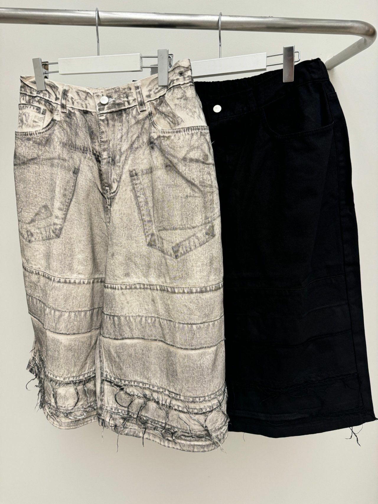 仿污淨色短褲 GLAMOUR-028P