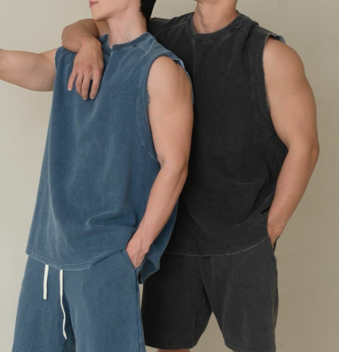 洗水淨色背心 FATAL-021V