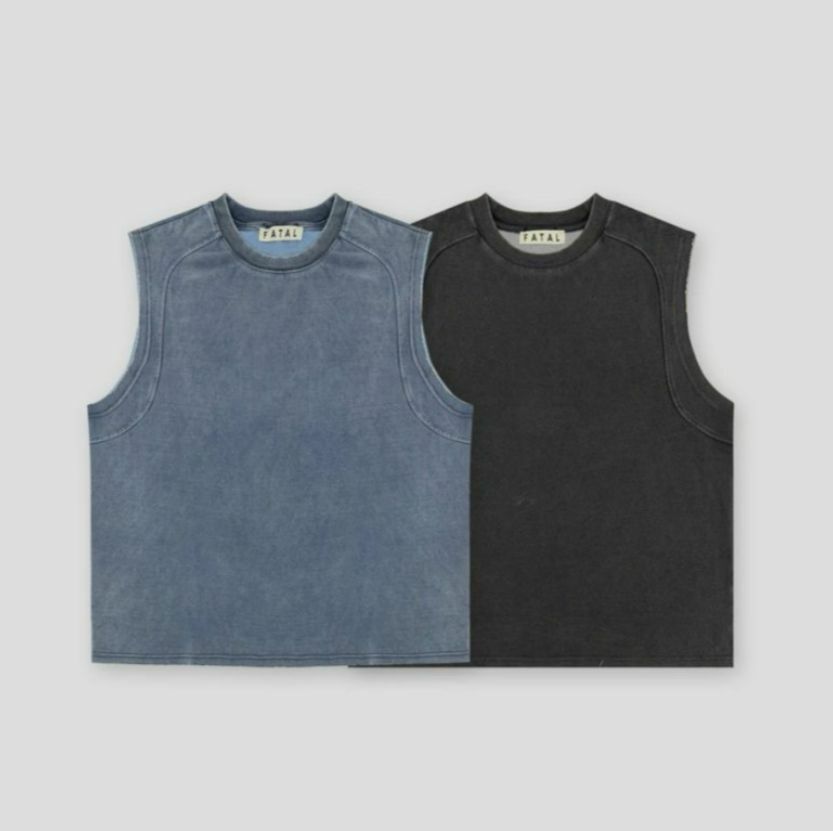 洗水淨色背心 FATAL-021V
