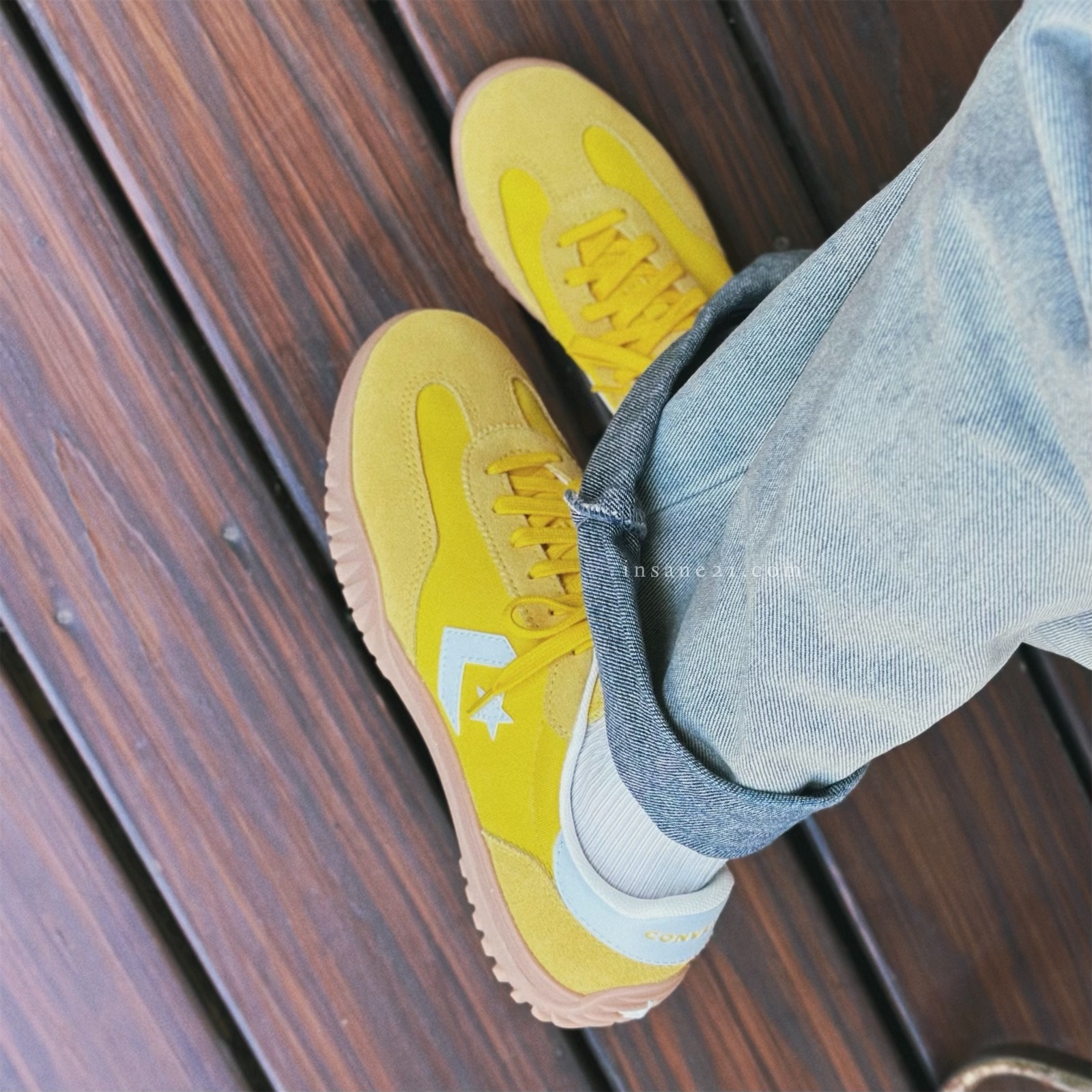 CONVERSE RUN STAR TRAINER OX 黃白 德訓鞋 復古 焦糖底 麂皮 A10373C