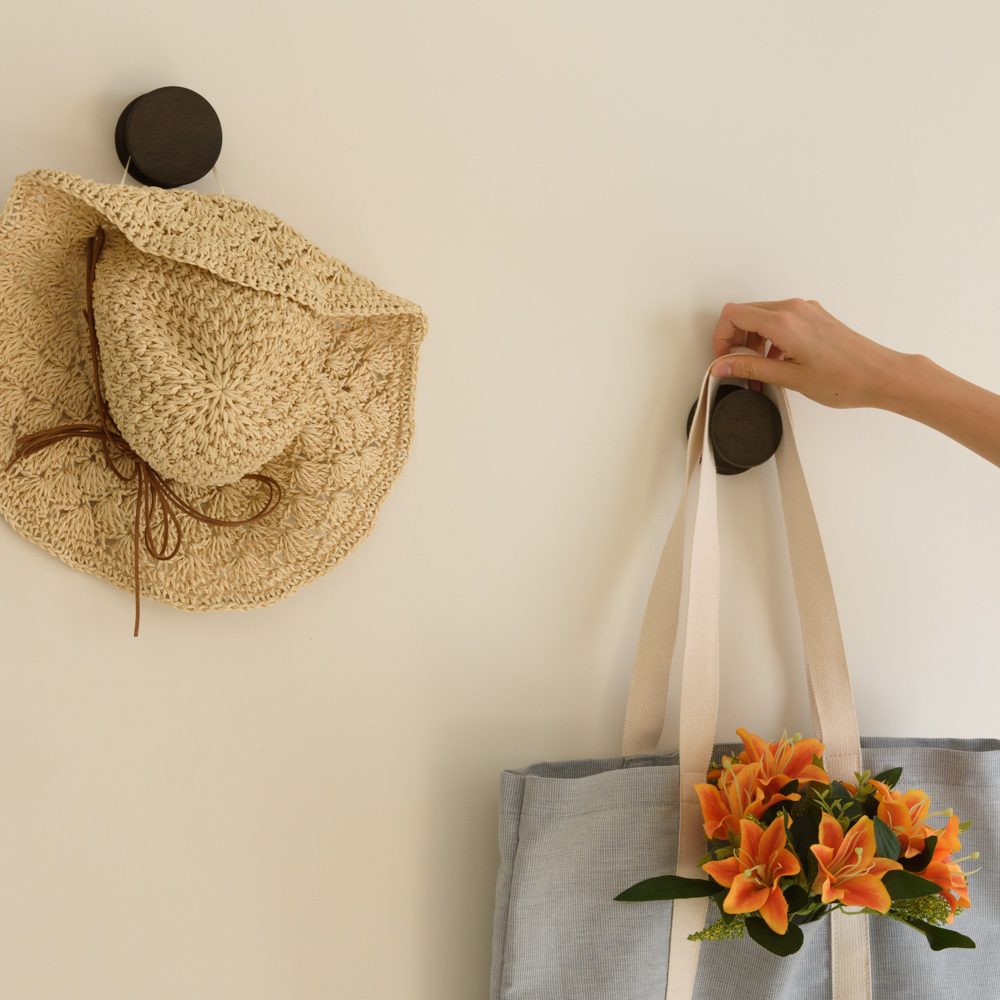 RAN 黏貼式掛勾-深棕色