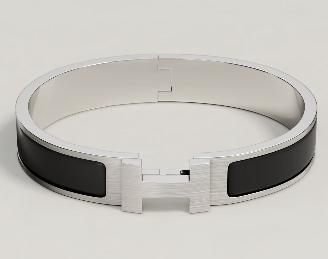 Hermes Clic HH bracelet黑銀