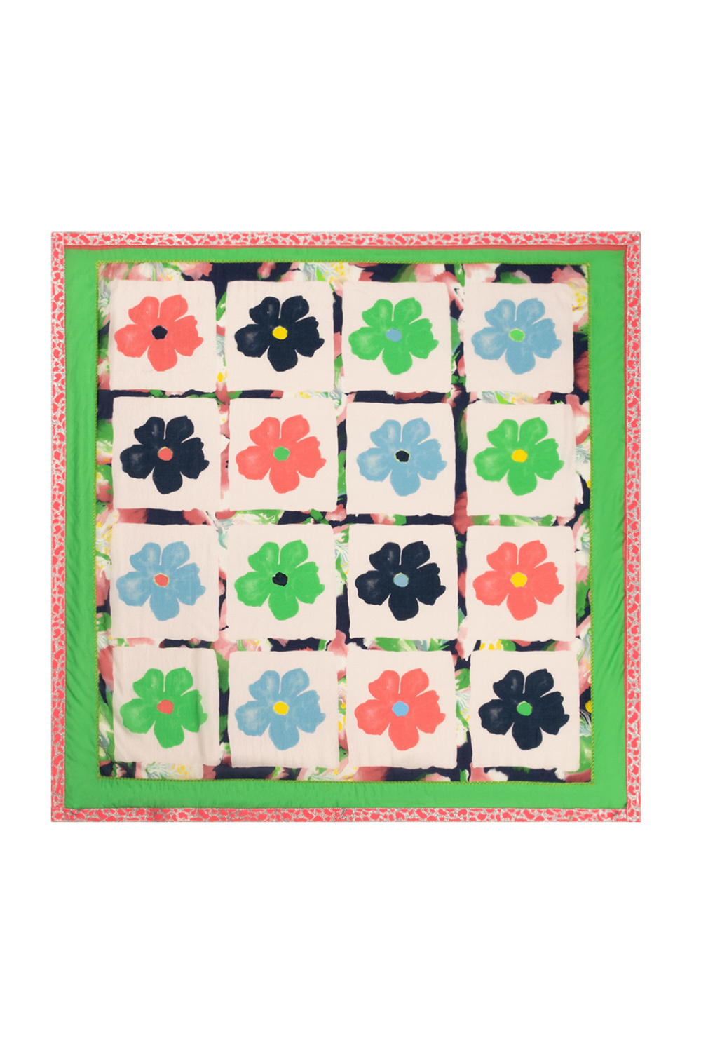 POM 手繪印花圍巾