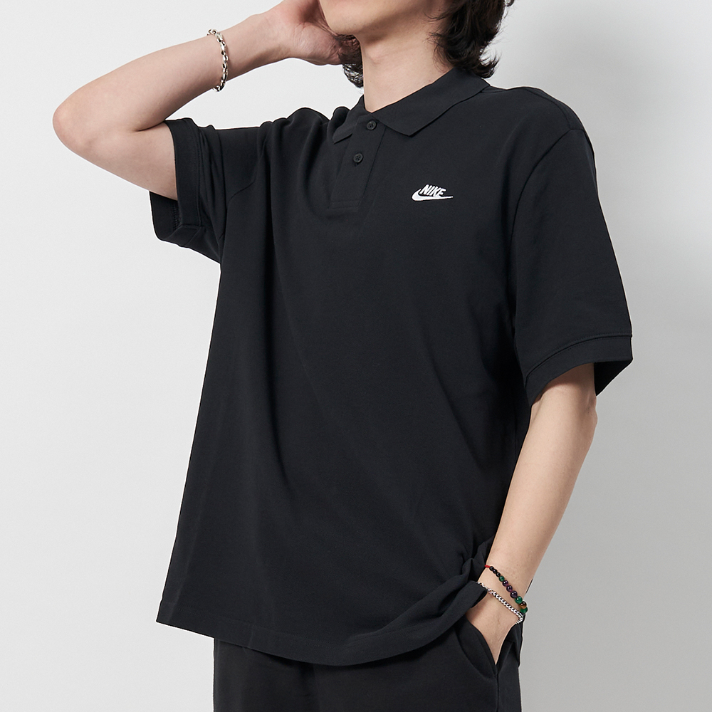 Nike Club 男款 黑色 休閒 日常 上衣 運動 POLO POLO衫 短袖 FN3895-010
