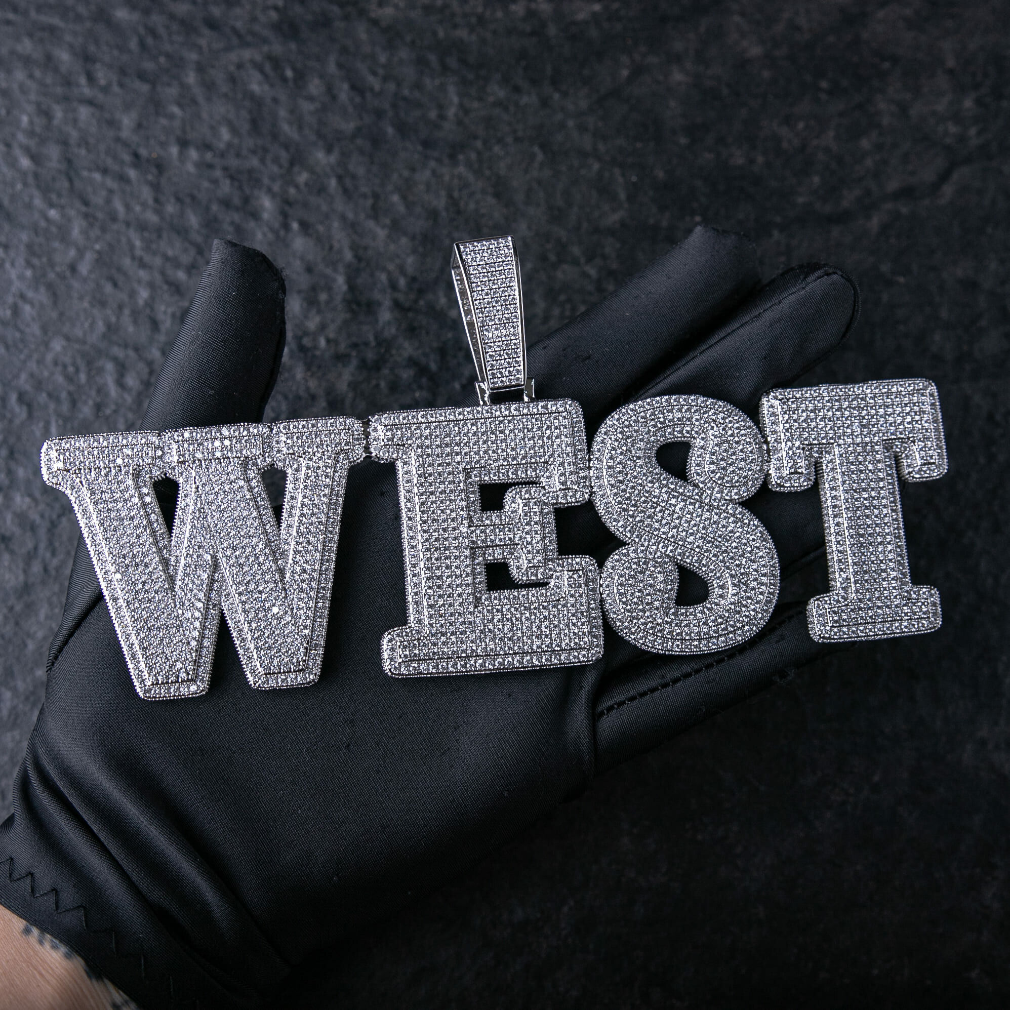 客製化XL雙層大學字體 (A-Z) 字母墜飾