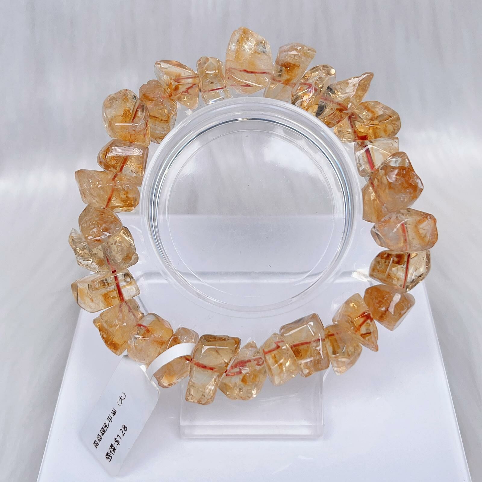 黃水晶隨形手串大CH1166