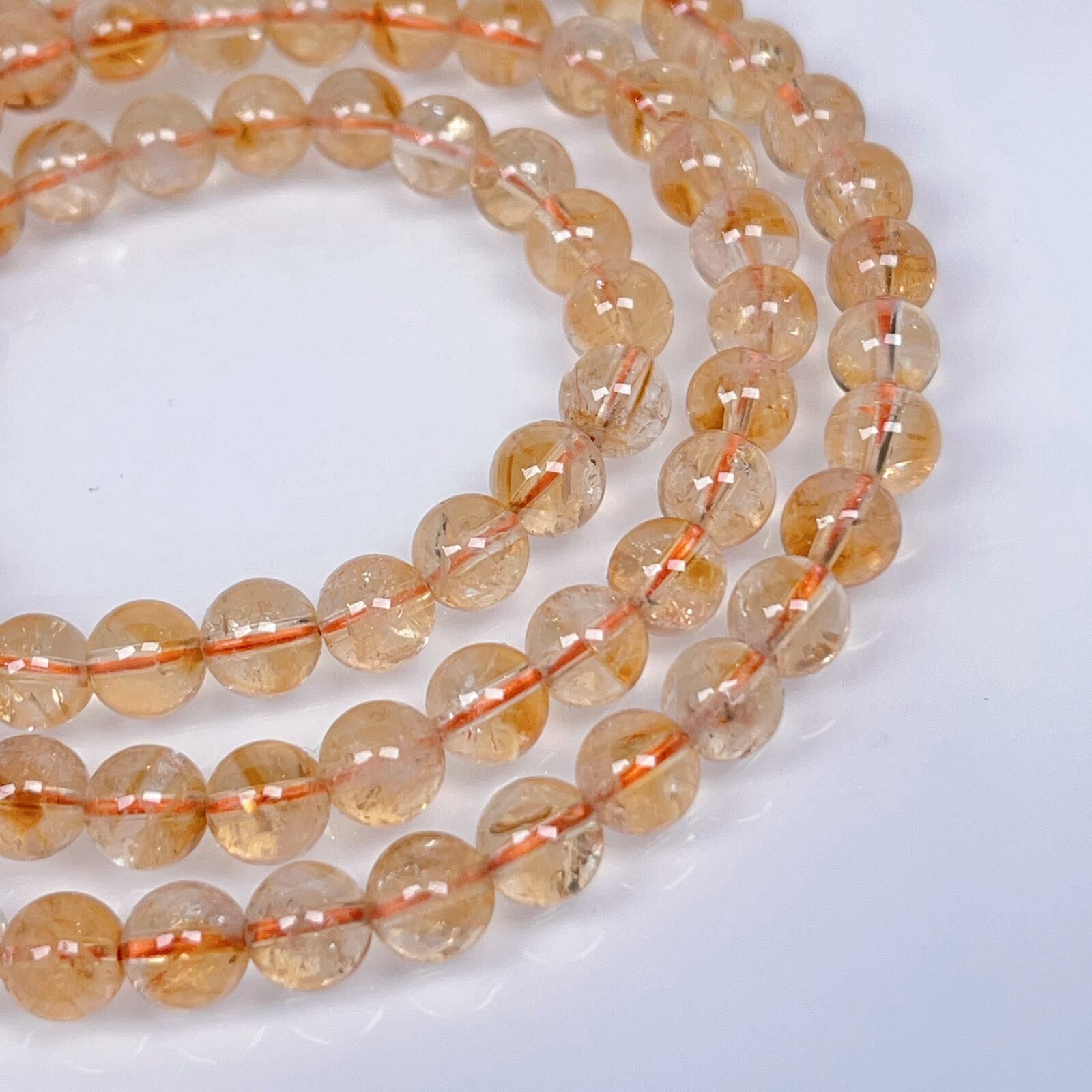 黃水晶三圈手串6m CH1152