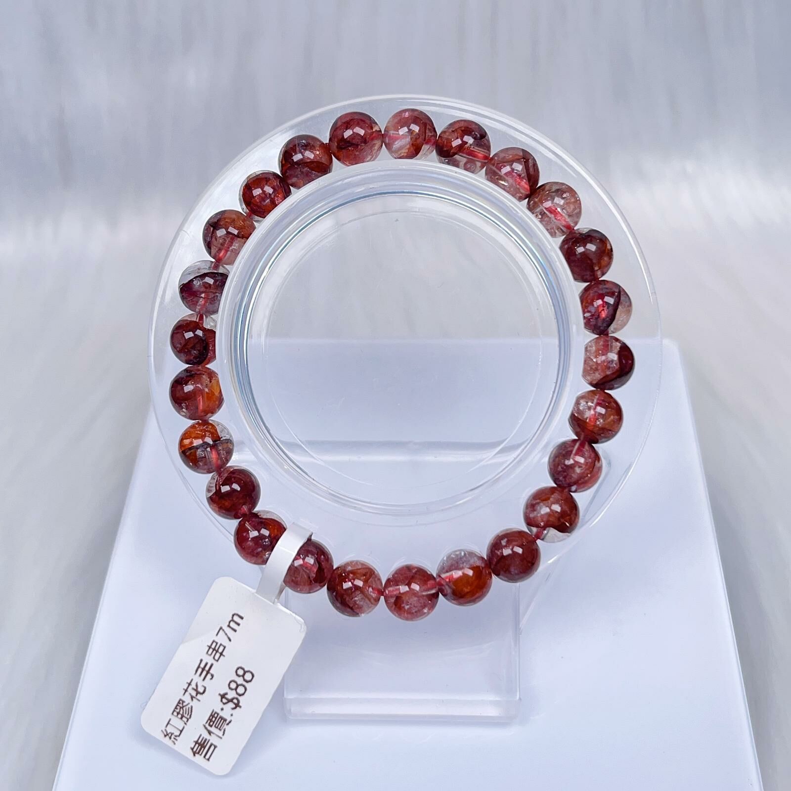 紅膠花手串7m CH1471