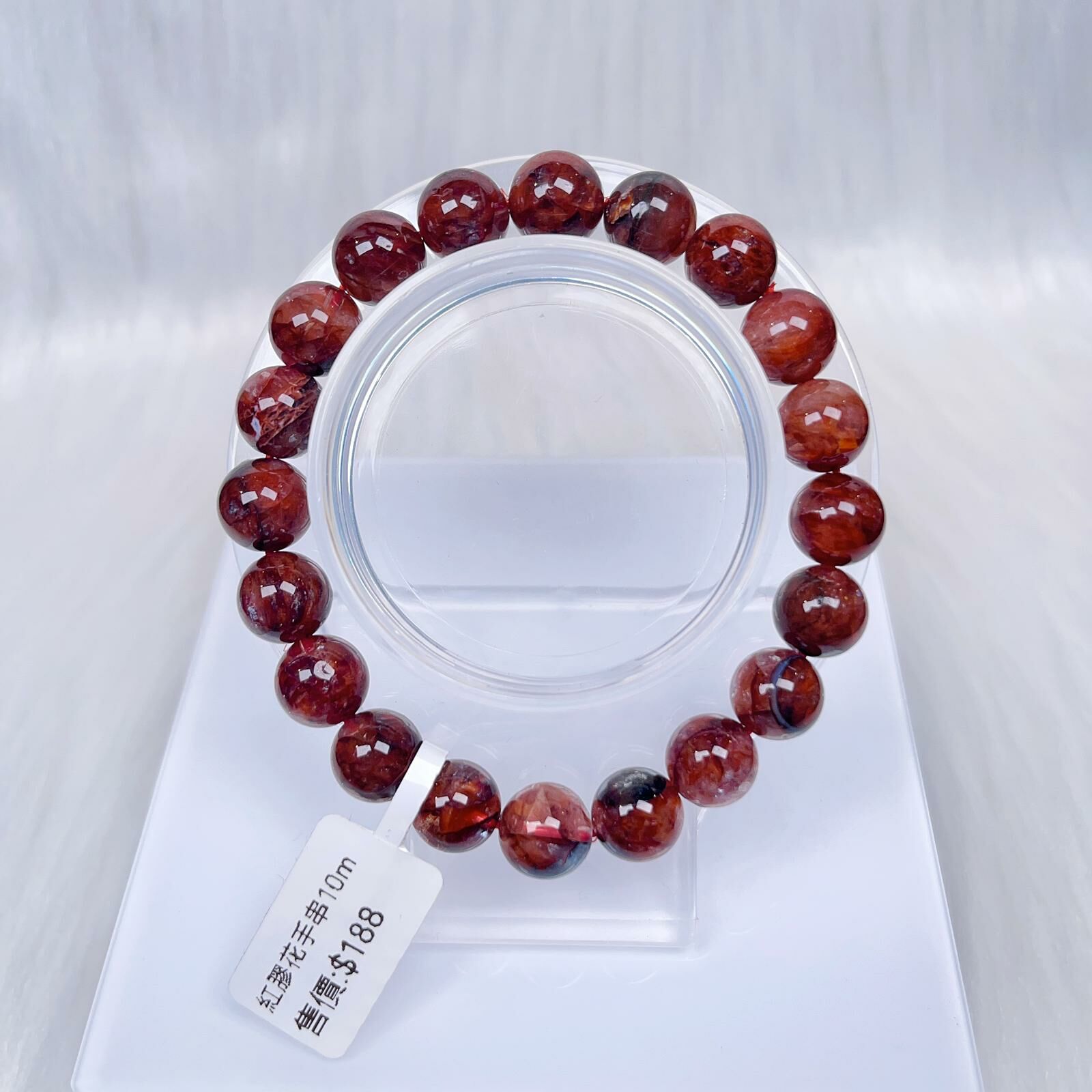 紅膠花手串10m CH1469