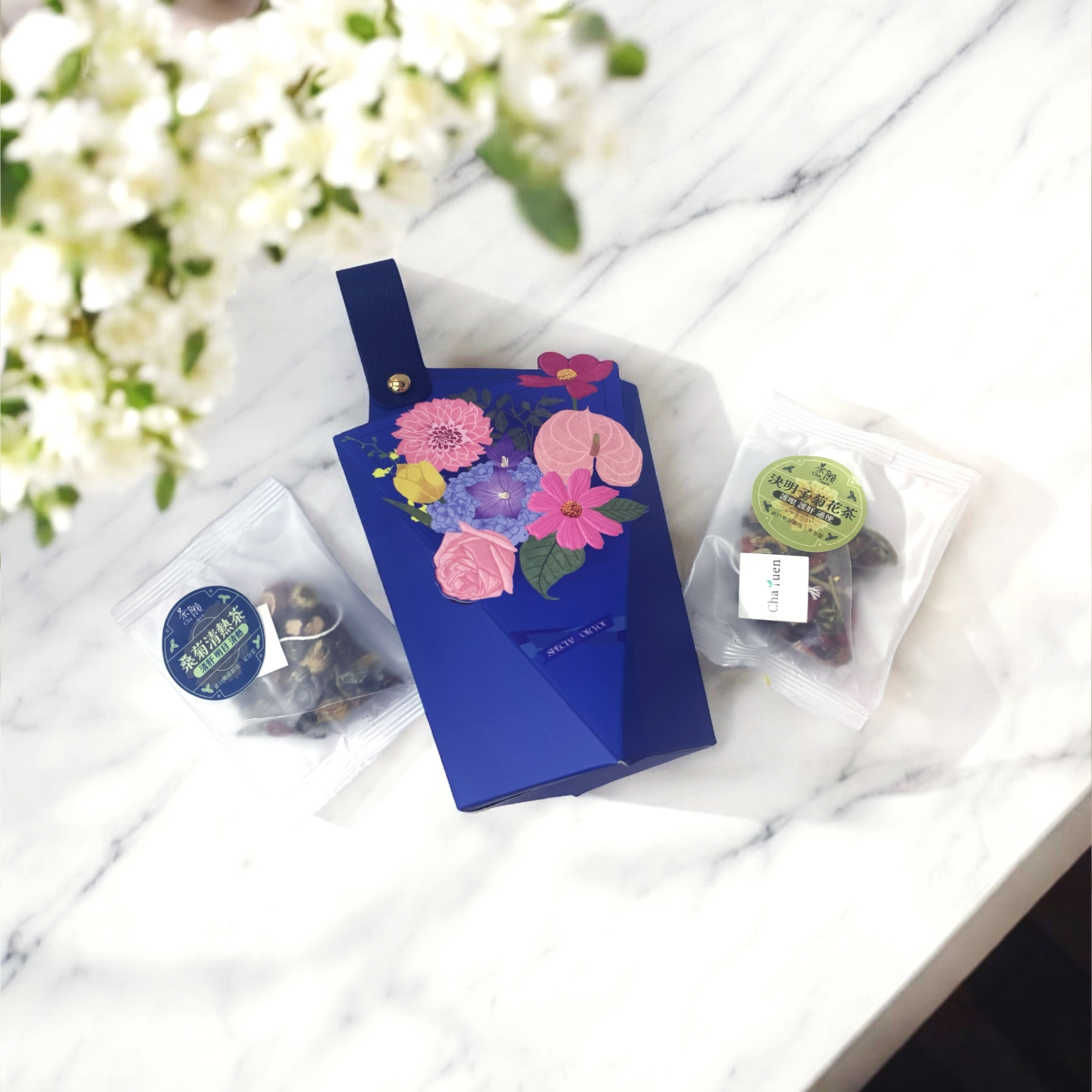 散水茶 禮盒G11 + 2包自選茶包 (15種口味可選)