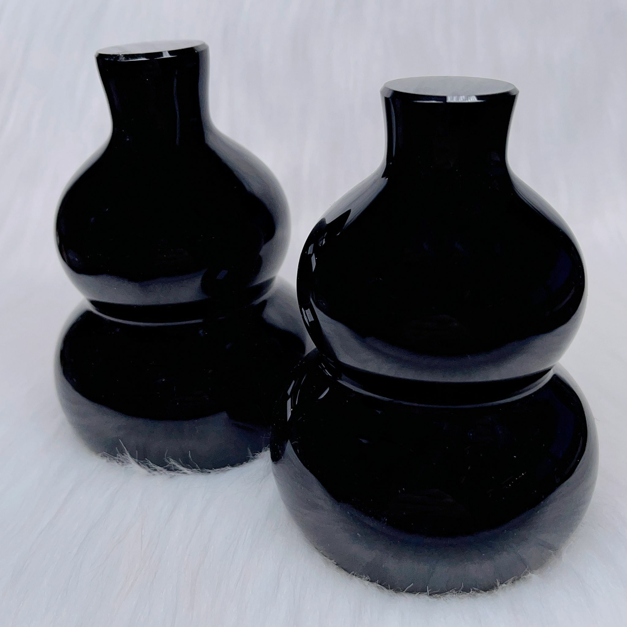 黑曜石葫蘆擺件10cm CC827