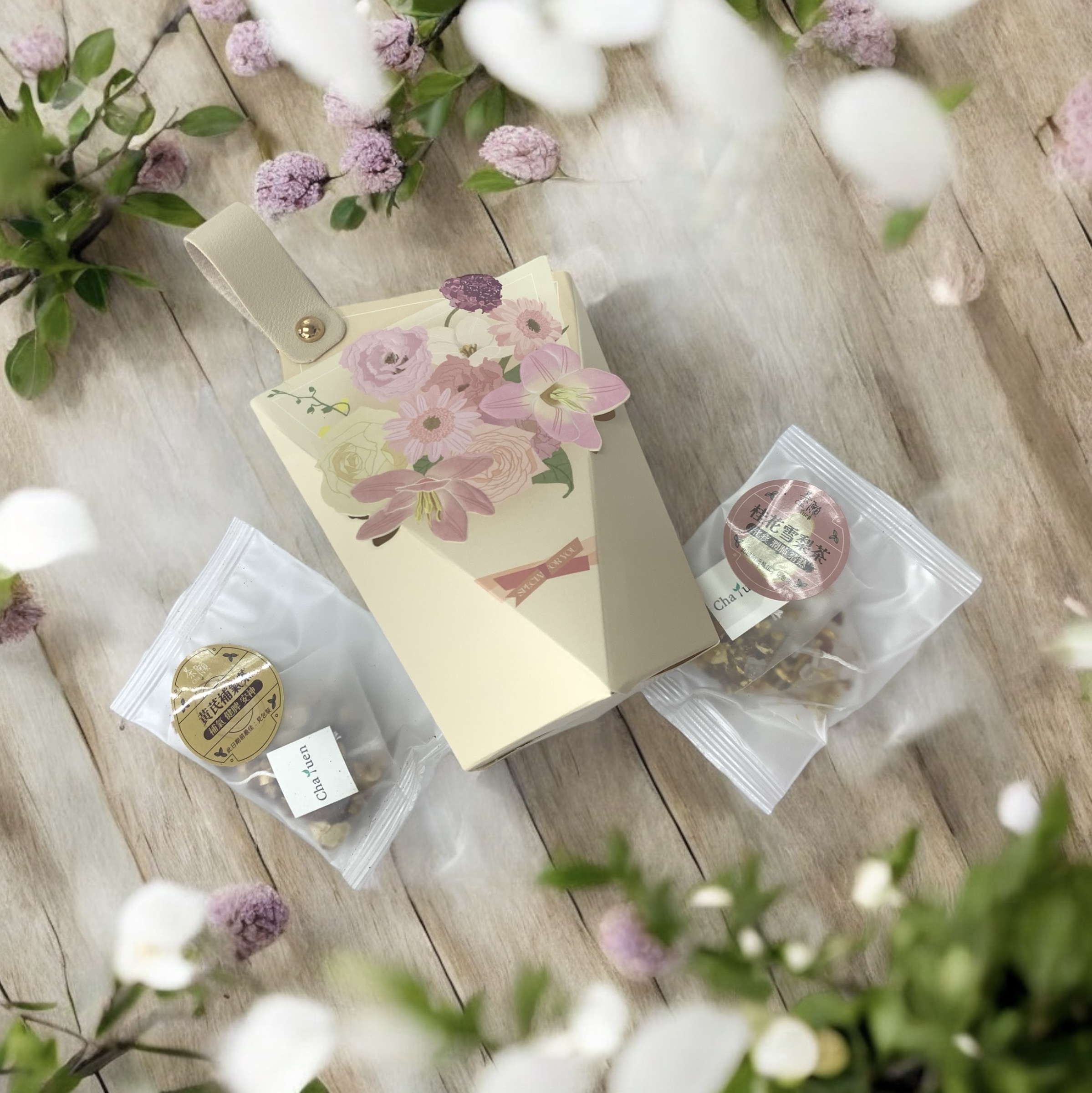 散水茶 禮盒G12 + 2包自選茶包 (15種口味可選)