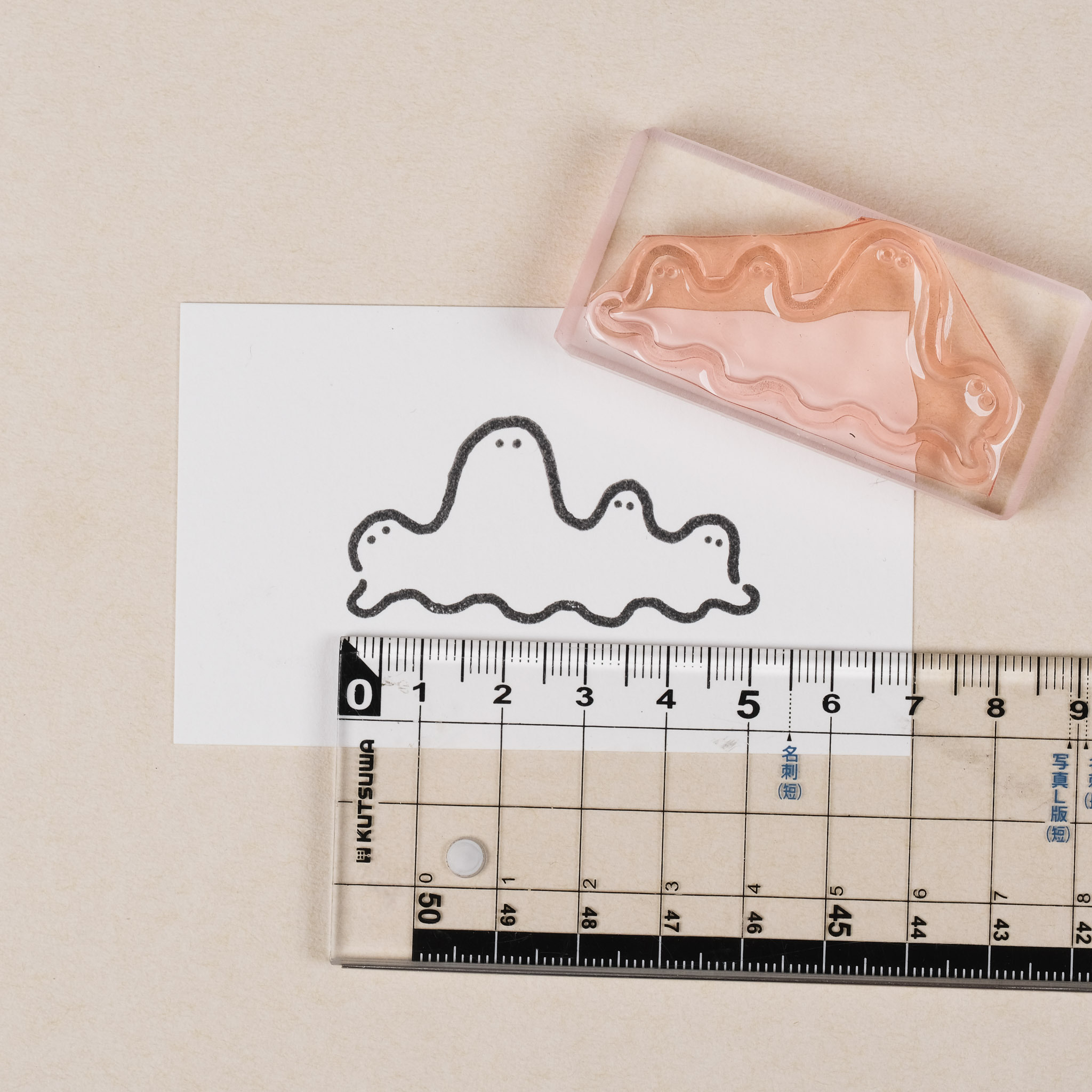 連續型態 不明物體 膠版印章｜一分之一工作室 台灣