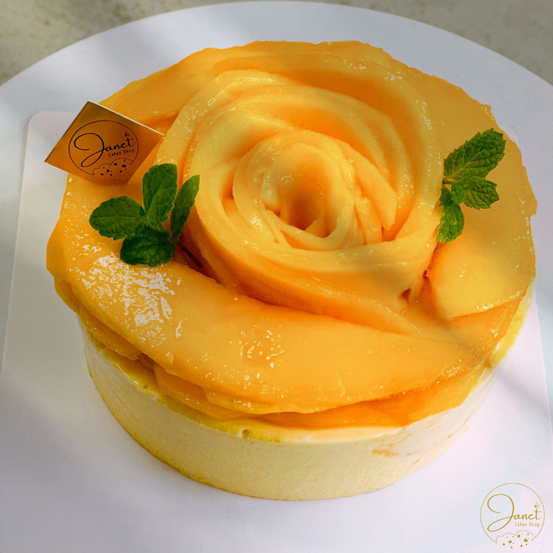 花之戀芒果芝士慕絲蛋糕 (5吋)