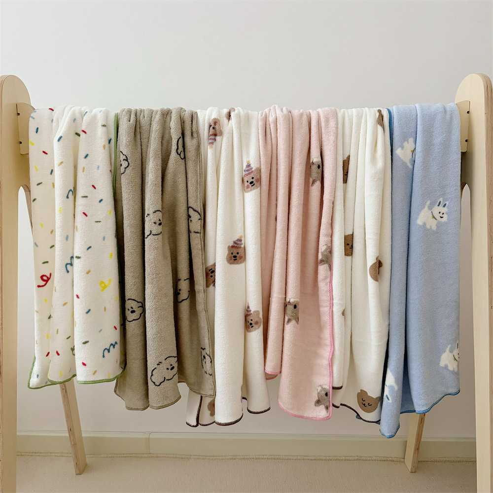 《4534》可愛小動物柔軟吸水毛巾 /浴巾