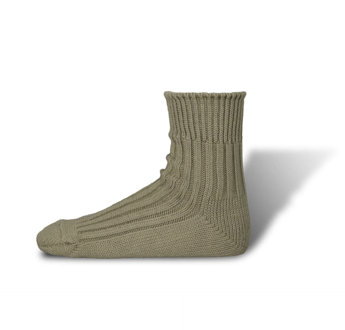 [現貨] Decka DE-26 Low Gauge Rib Socks Khaki
