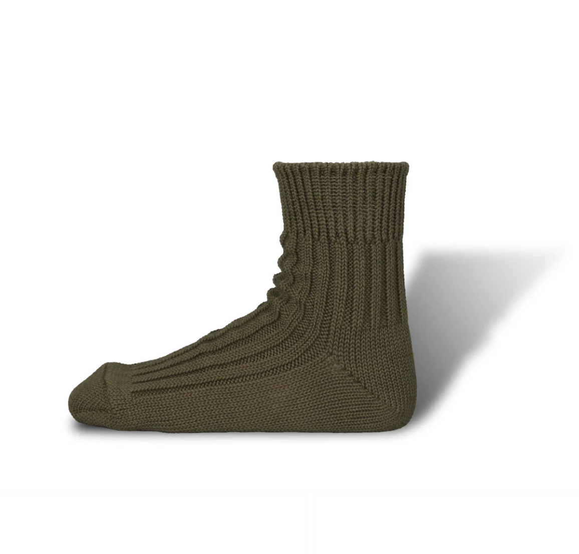 [現貨] Decka DE-26 Low Gauge Rib Socks "Olive"