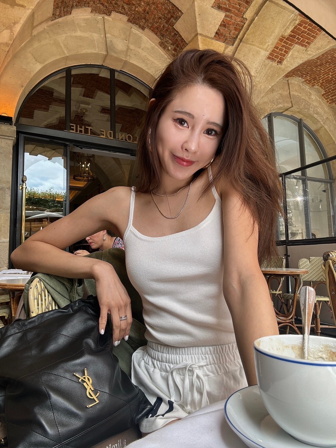 細肩針織背心_AMISSA（白）