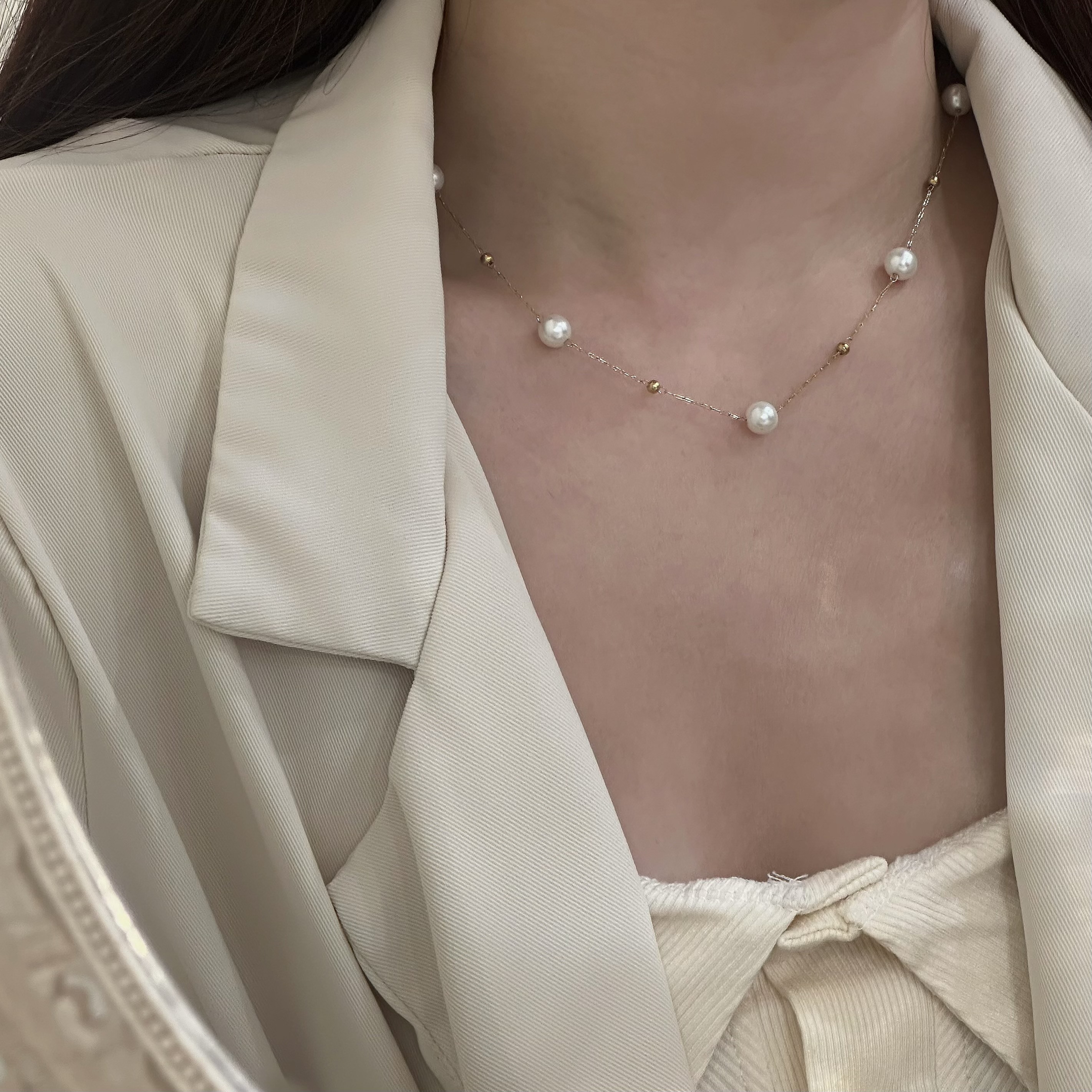 【鈦鋼】分布式珍珠頸鏈